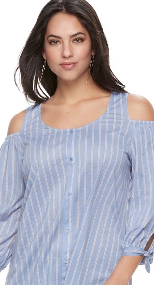 French Laundry Tops - French Laundry Cold Shoulder Top